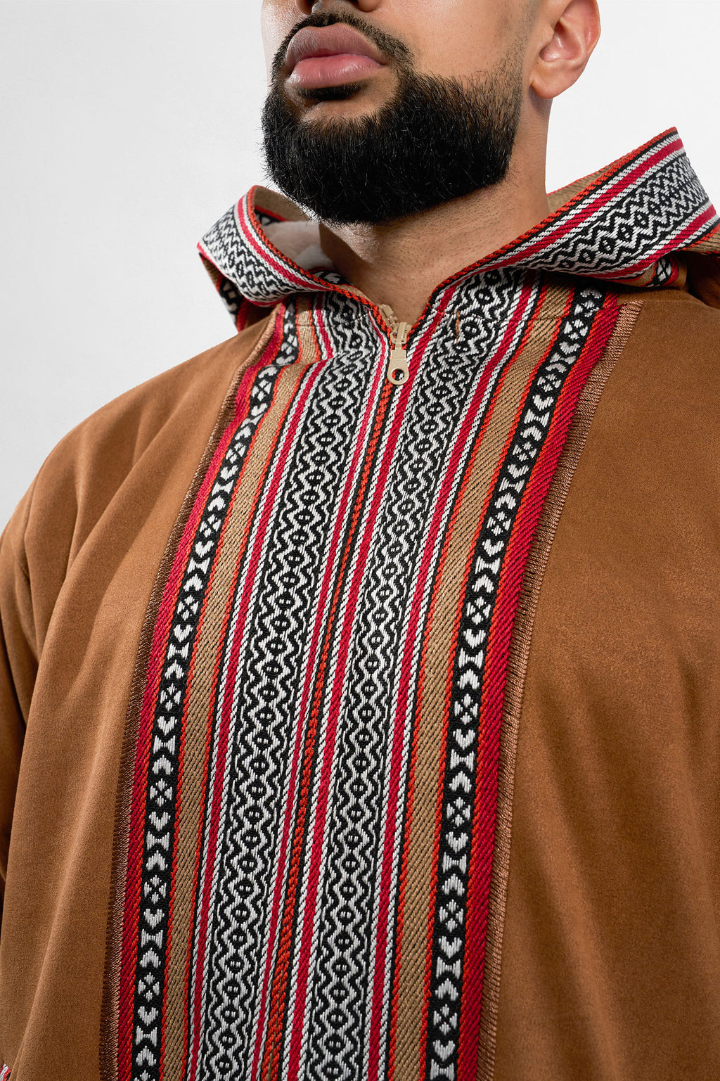 Premium Heritage Hooded Farwa Camel Brown