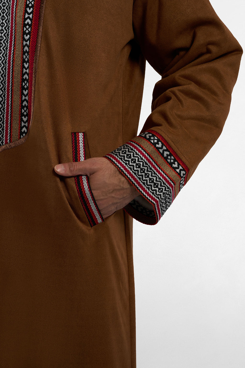 Premium Heritage Hooded Farwa Camel Brown