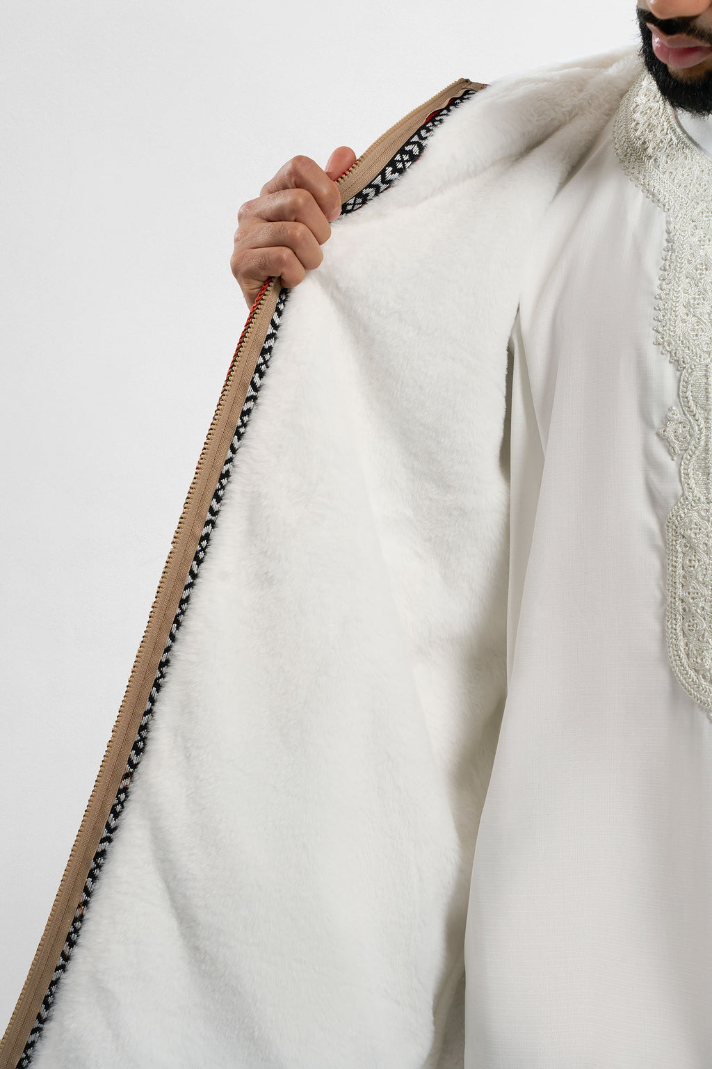 Premium Heritage Hooded Farwa Camel Brown