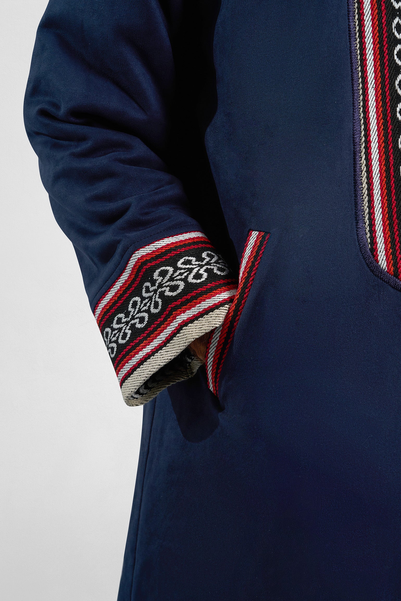 Premium Heritage Hooded Farwa Azure Blue