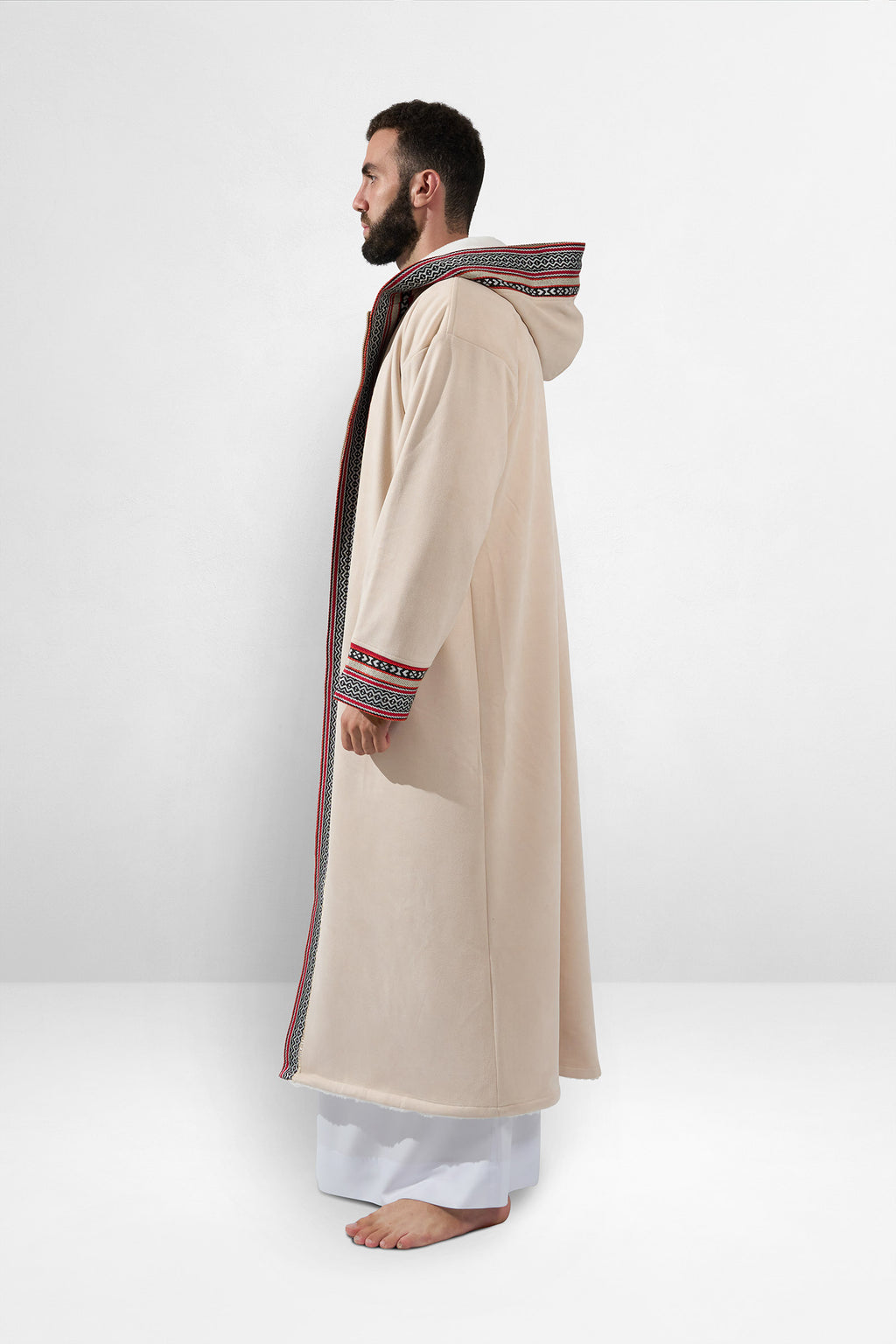 Premium Heritage Hooded Farwa Cream