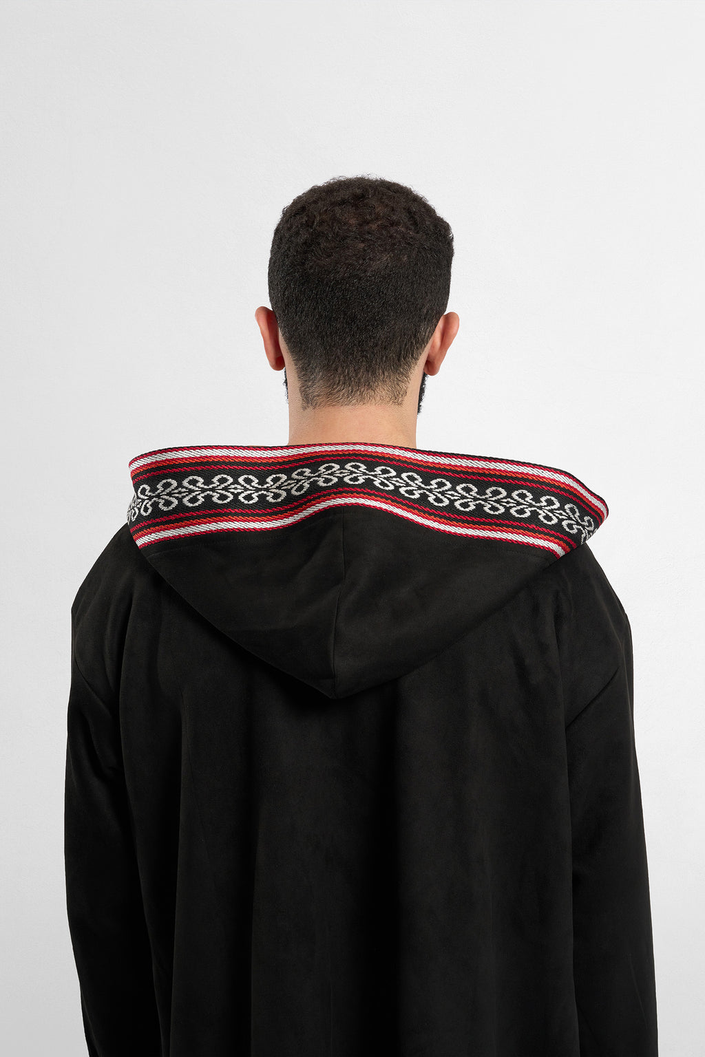 Premium Reversible Farwa Black/Camel Brown