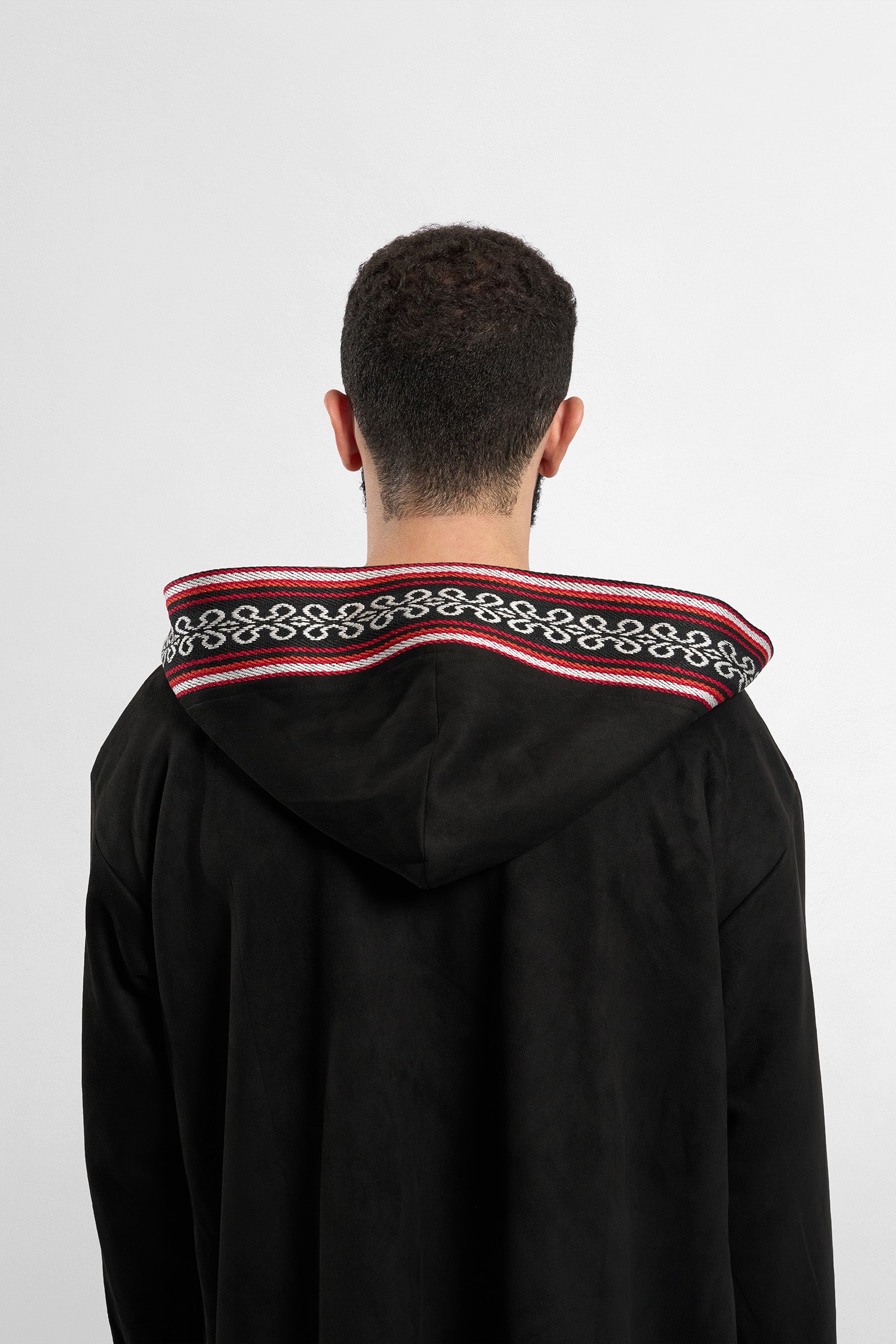 Premium Reversible Farwa Black/Camel Brown